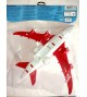 Avião de plástico Brinquedo Infantil 30cm - Bs Toys